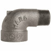 Ward Mfg. Black Malleable Street Elbow 90 Deg 1/2 In.