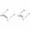 Gardner Bender 1/2 In. (13 Mm) Plastic Polyethylene Nm Cable Staple With Zinc Plated Nail In White (100 Per Bag)