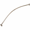 60 In. Stainless Steel Curved Shower Rod In Brushed Finish