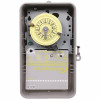 Intermatic T100 208-Volt To 277-Volt 24-Hour Indoor/Outdoor Mechanical Timer Switch Dpst, Gray/Metal