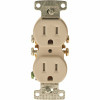 Hubbell Wiring 15 Amp Tamper Proof Receptacle, Almond