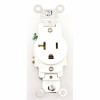 Leviton 20-Amp Commercial Grade Grounding Single Outlet, White