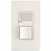 Leviton Decora 15 Amp Residential Grade Combination Rocker Switch And Led Guide Light, White