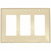 Leviton White 3-Gang Decorator/Rocker Wall Plate (1-Pack) - 609036