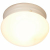 Royal Cove 7-1/2 In. Decorative Ceiling In Fixture White Uses One 60-Watt Incandescent Medium Base Lamp