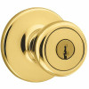 Kwikset Tylo Polished Brass Keyed Entry Door Knob - 803006