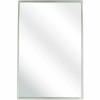 Bradley 24 In. X 36 In. Single Angle Frame Mirror In Stainless Steel