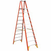 Werner 10 Ft. Reach Fiberglass Platform Step Ladder With 300 Lbs. Load Capacity Type Ia Duty Rating