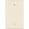 Leviton 1-Gang Midway Blank Nylon Wall Plate, Light Almond