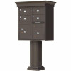 Florence 1570 Series 4-Large Mailboxes, 1-Outgoing, 2-Parcel Lockers, Vital Cluster Box Unit With Vogue Classic Accessories - 2474404