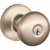 Schlage Stratus Satin Nickel C Keyway Entry Door Knob Lockset