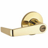 Kwikset Carson Polished Brass Ul Rated Entry Door Handle Featuring Smartkey Security