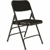 National Public Seating Black Metal Stackable Folding Chair (Set Of 4) - 2487345