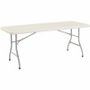 National Public Seating 72 In. Grey Plastic Folding Banquet Table