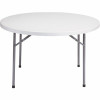 National Public Seating 48 In. Grey Plastic Round Folding Banquet Table