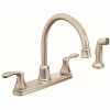 Cleveland Faucet Group Cornerstone High Arc 2-Handle Kitchen Faucet And Side Spray In Classic Stainless