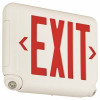 Dual-Lite Evc 2.4-Watt Equivalent Integrated Led Combination Emergency/Exit Sign, Black With Red Letters