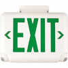 Dual-Lite 2.4-Watt Equivalent Integrated Led White With Red Letters Combination Emergency/Exit Sign With Self-Diagnostics