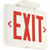 Hubbell Lighting Dual-Lite 2-Watt White/Red Integrated LED Exit Sign with Battery