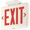 Dual-Lite Eve Series 2-Watt White/Red Integrated Led Exit Sign With Battery And Self-Diagnostics