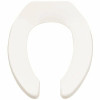 American Standard Commercial Elongated Open Front Toilet Seat Less Cover In White