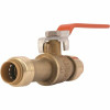 SharkBite 1/2 In. Push-To-Connect Brass Slip Ball Valve