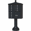 Florence Vital Series 12-Mailboxes 1-Parcel Locker 1-Outgoing Pedestal Mount Cluster Box Unit - 3552704