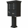 Florence Vital 8-Mailboxes 2-Parcel Lockers 1-Outgoing Pedestal Mount Cluster Box Unit - 3552715