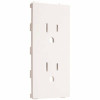 Taymac 1-Gang Allure Duplex Outlet Insert, White