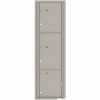 Florence USPS Delivery Recessed Wall Mount 4C Mailbox with 3 Parcel Lockers in Silver Speck