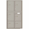 Florence Versatile Max Height 6-Parcel Lockers Wall-Mount 4C Mailbox Suite - 3554412