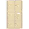 Florence Versatile Max Height 6-Parcel Lockers Wall-Mount 4C Mailbox Suite - 3554413