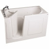 American Standard Gelcoat Walk-In Bath, Whirlpool, Left-Hand With Quick Drain And Faucet, White, 30 In. X 60 In.