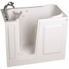 American Standard Gelcoat Walk-In Bath, Whirlpool, Left-Hand With Quick Drain And Faucet, White, 28 In. X 48 In.