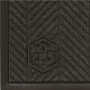 M+A Matting Waterhog Eco Elite Classic Black Smoke 35 In. X 118 In. Universal Cleated Backing Indoor / Outdoor Mat