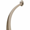 Premier 60 In. Neverrust Permanent Mount Curved Shower Rod In Brushed Nickel (6-Box)