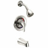 Moen Baystone Single-Handle 1-Spray Tub And Shower Faucet In Polished Chrome