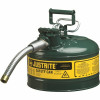 Justrite Mfg Sfty Can 2.5 Gl Green W/Hose