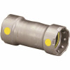 Viega 1/2 In. X 1/2 In. Carbon Steel Coupling With Stop To 1/2 In. X 1/2 In. Carbon Steel Coupling With No Stop