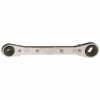 Klein Tools 3/16 In. & 5/16 In. Square X 1/4 In. & 3/8 In. Square Ratcheting Refrigeration Wrench