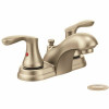 Cleveland Faucet Group Cornerstone 4 In. Centerset 2-Handle Bathroom Faucet In Brushed Nickel