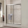 Foremost Tides 44 In. To 48 In. X 70 In. H Framed Sliding Shower Door In Silver And Rain Glass