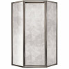 Tides 16-3/4 in. x 24 in. x 16-3/4 in. x 70 in. Framed Neo-Angle Shower Door in Brushed Nickel Finish with Obscure Glass Tides 16-3/4 in. x 24 in. x 16-3/4 in. x 70 in. Framed Neo-Angle Shower Door in Brushed Nickel Finish with Obscure Glass