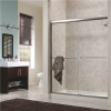 Foremost Cove 48 In. X 72 In. H Semi-Framed Sliding Shower Door In Silver With 1/4 In. Clear Glass