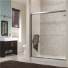 Foremost Cove 60 In. X 72 In. H. Semi-Framed Sliding Shower Door In Brushed Nickel With 1/4 In. Clear Glass