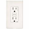 Leviton 15 Amp 125-Volt Duplex Self-Test Smartlockpro Tamper Resistant Afci/Gfci Dual Function Outlet, White