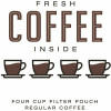 Regular Individually Wrapped 4-Cup Filter Pod Fresh Coffee Inside (200 Per Case)