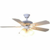 Hampton Bay Glendale 42 In. Indoor White Ceiling Fan With Light Kit