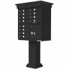 Florence Vital 12-Mailboxes 1-Parcel Locker 1-Outgoing Pedestal Mount Cluster Box Unit - 3574474