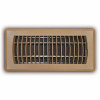 Truaire 4 In. X 10 In. Brown Plastic Floor Register